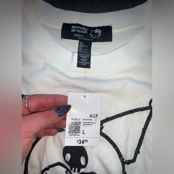 Forever 21 x hello kitty kuromi top - Picture 3 of 4